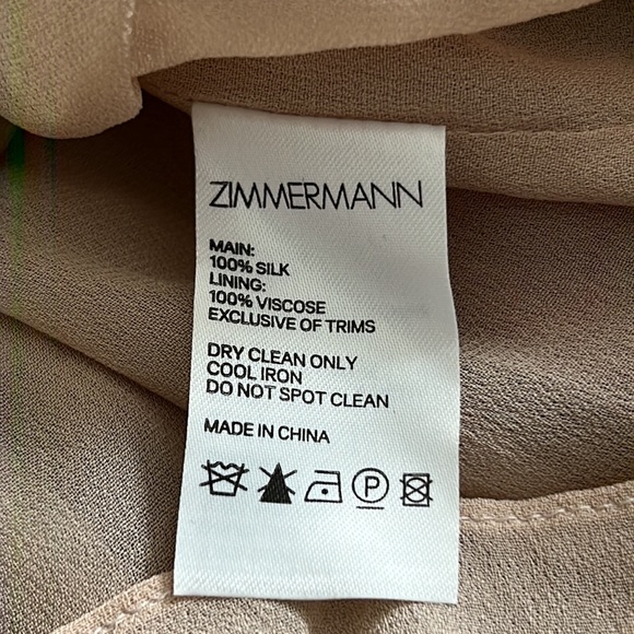 Zimmerman Melody Floating Floral Print Silk Dress Size Zimmermann 0 - Picture 16 of 16